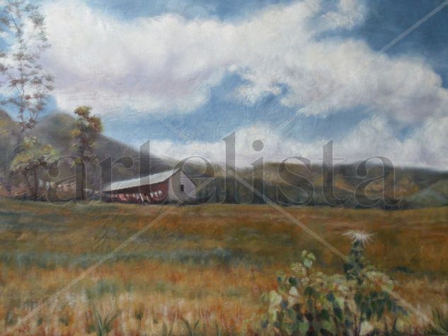 Camino a Guaranda Oil Canvas Landscaping