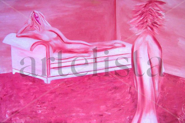 Esencia Venus Mixed media Canvas Figure Painting