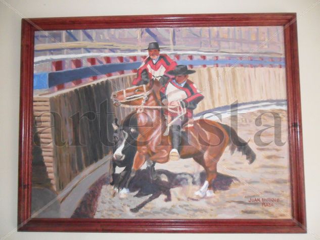 rodeo Oil Panel Animals