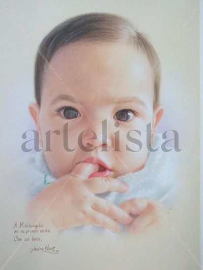 Mikelangela Pastel Otros Retrato