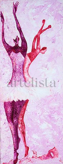 Broken flower Oil Canvas Figure Painting