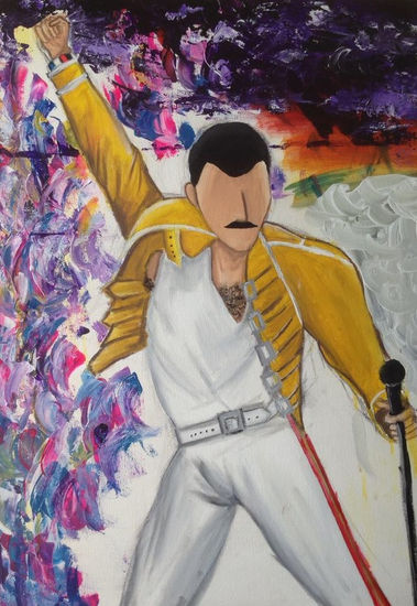 Freddie Mercury Acrílico Lienzo Otros