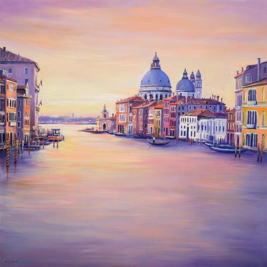 Venice II Oil Panel Landscaping