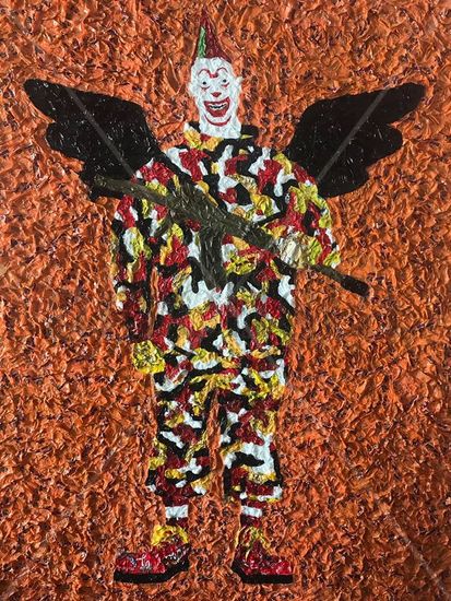 Angel Exterminador Mixed media Canvas Figure Painting