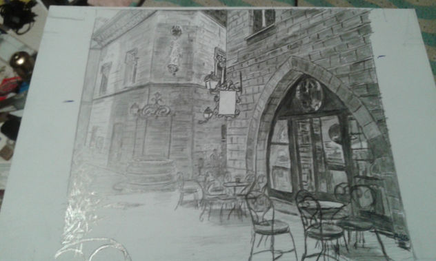terraza en barrio gotico