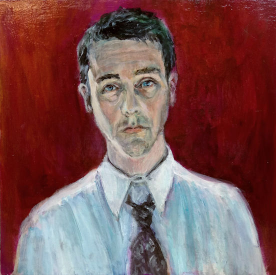 jack fight club Acrylic Canvas Portrait