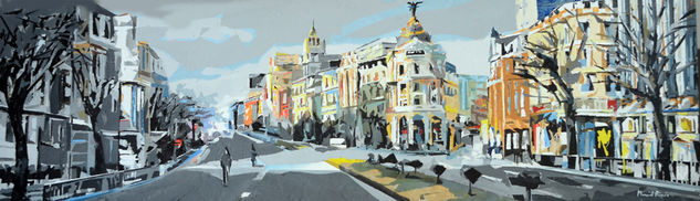 MADRID EN ENERO Acrylic Canvas Landscaping