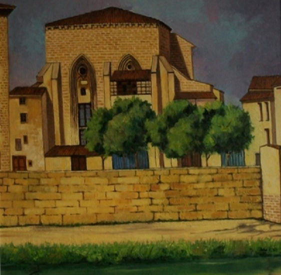 Iglesia San Juan (Miranda de Ebro) Oil Panel Landscaping