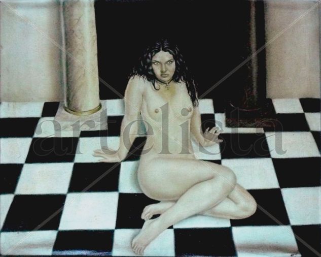 ¿Lograrás pasar? Óleo Lienzo Desnudos