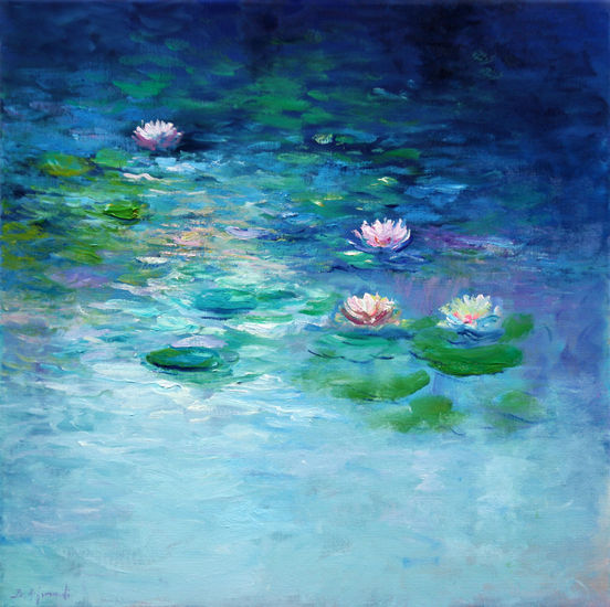 Water Lilies III Óleo Lienzo Floral