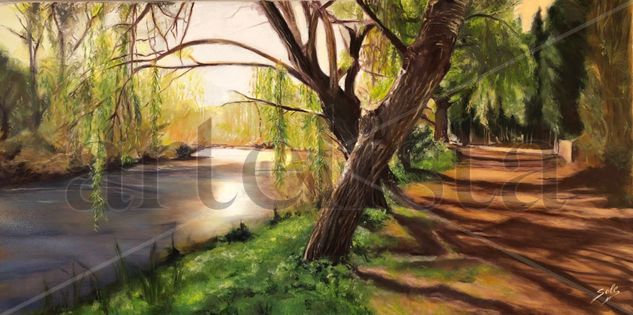 Camino de luz Oil Canvas Landscaping