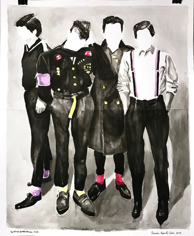 Vigo dressed in punk “