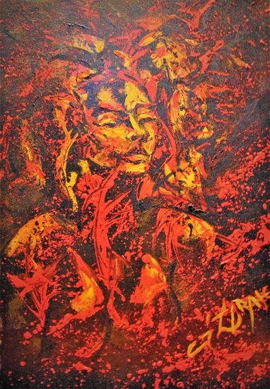 Explosión - Gisela Zarate Oil Canvas Figure Painting