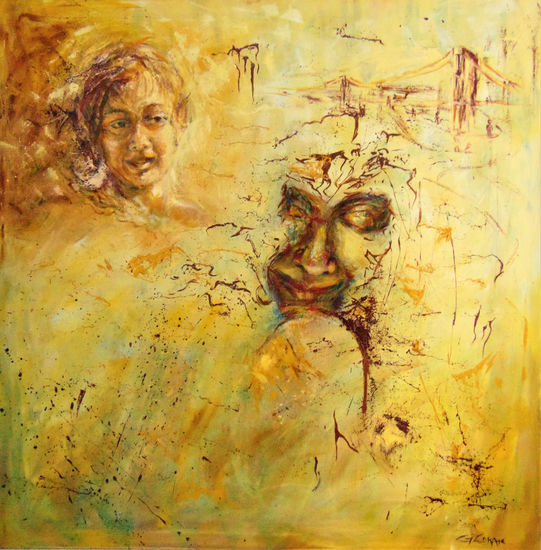 Imaginandome - Gisela Zarate Oil Canvas Portrait