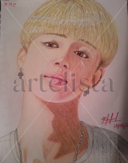 Jimin from BTS Mixed Media