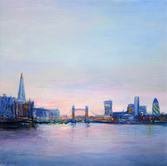 View of London II Acrylic Canvas Landscaping