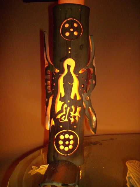 lampara bambu calada