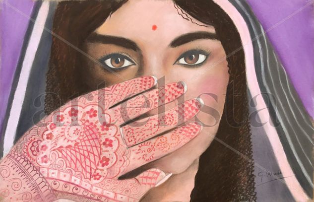 Henna Pastel Papel Retrato