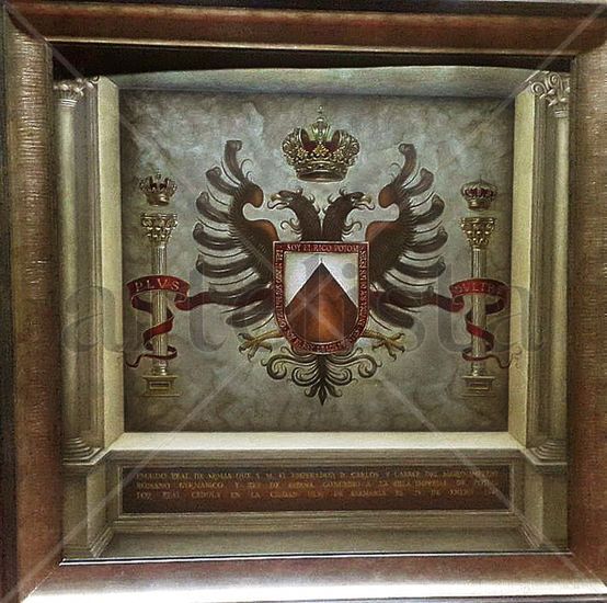 Primer Escudo de la Villa Imperial de Potosí Oil Panel Others