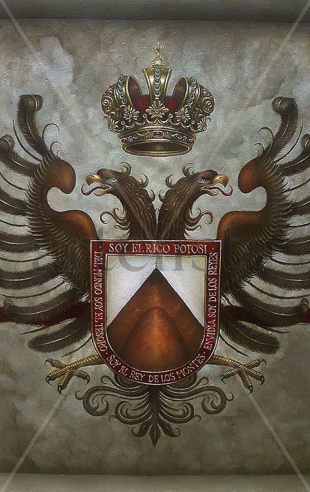 Primer Escudo de la Villa Imperial de Potosi (Detalle)