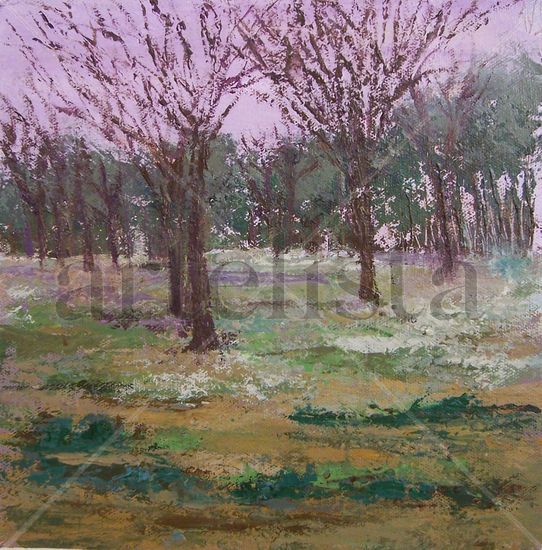 Bosque en tierras Acrylic Canvas Landscaping