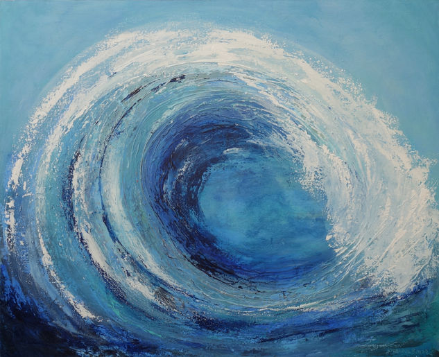 Powerful sea - mar poderosa Acrylic Canvas Marine Painting