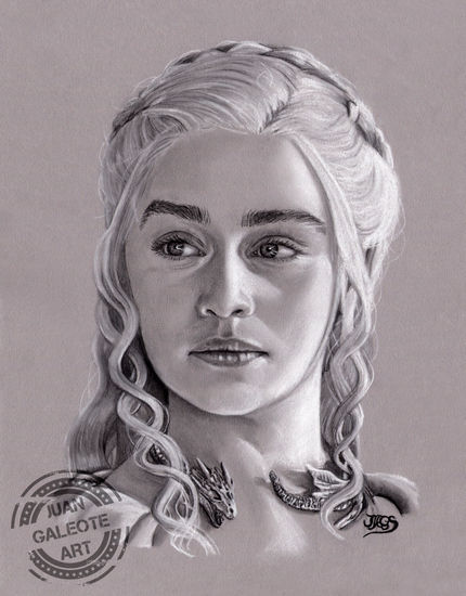 Daenerys Targaryen Técnica Mixta