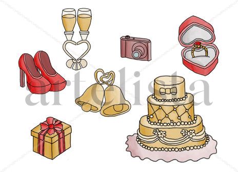 Boda ilustracion