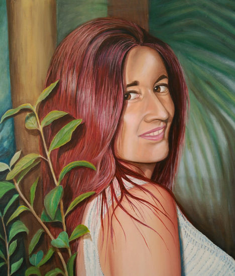 La vida entre luces y sombras Oil Canvas Portrait