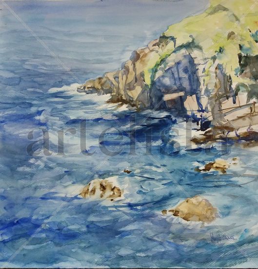 costa Lekeitio Watercolour Paper Marine Painting