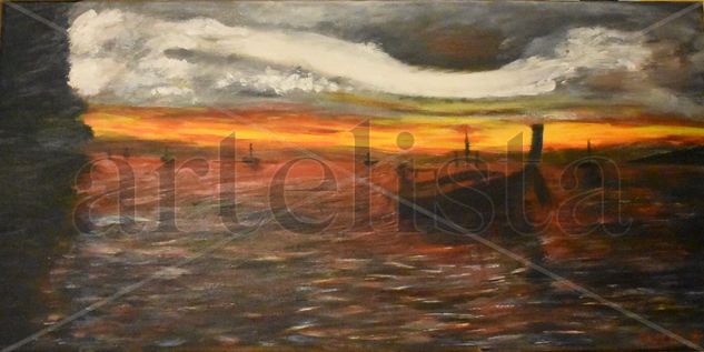 Atardecer en Railay Acrylic Canvas Landscaping