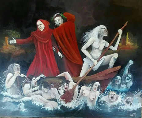 Dante y Virgilio.