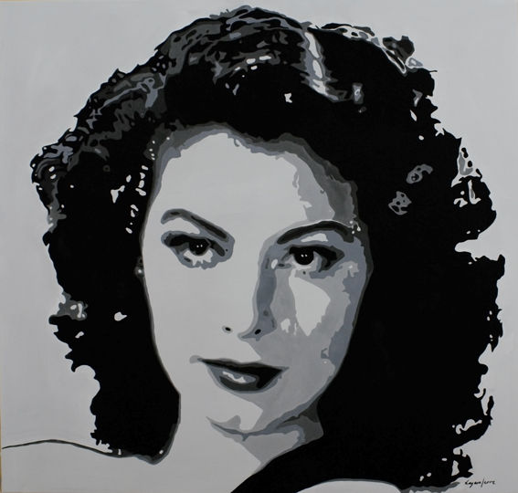 Ava Gardner Acrílico Lienzo Retrato