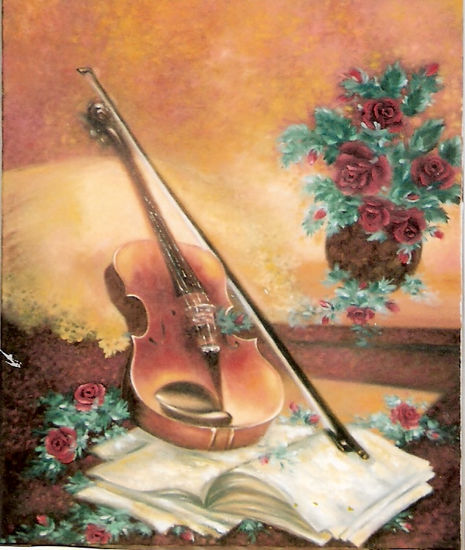 composicion musical Oil Canvas Still Life Paintings