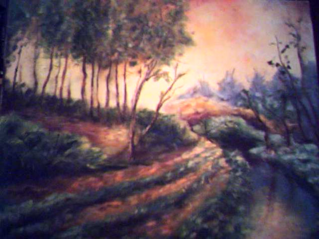 Algún lugar Oil Canvas Landscaping