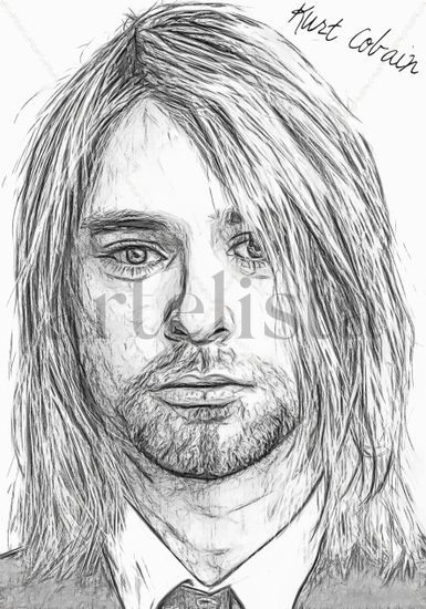 Kurt Cobain Técnica Mixta