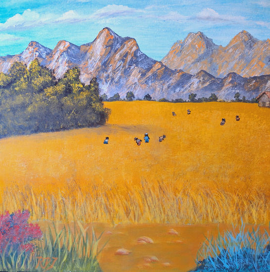 Ensayo 23 Acrylic Paper Landscaping