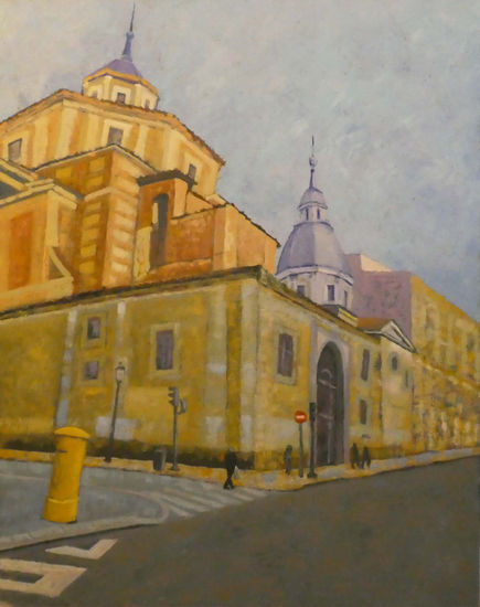 Calle Atocha  II Oil Panel Landscaping