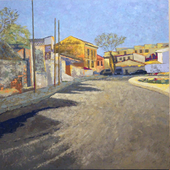 Madrid arrabalero Oil Panel Landscaping