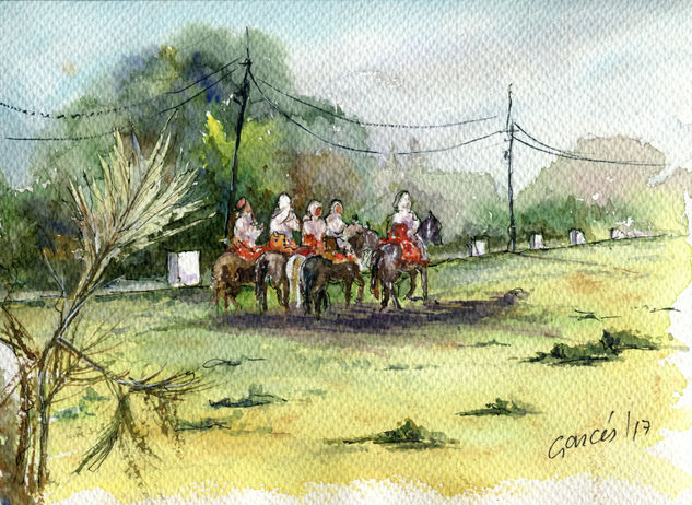 Agadir Watercolour Card Landscaping