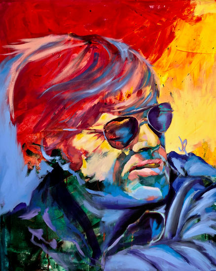 Robert Redford portrait - Acrylic on canvas 81x100cm Acrylic Canvas Portrait