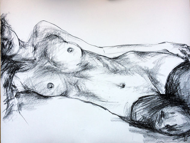 Desnudo al carboncillo Charcoal