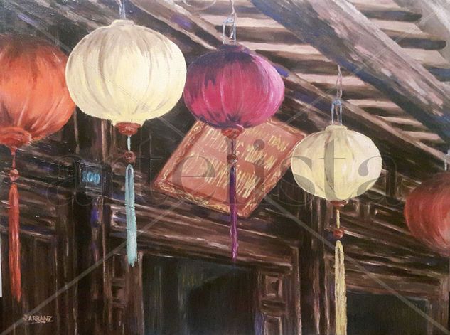 Vientam. Faroles en Hoi An Oil Canvas Others