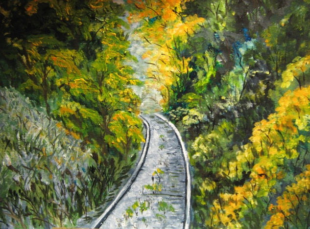 RUMBO A ALBERTI..... Acrylic Card Landscaping