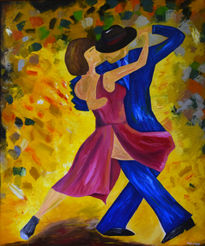 Bailarines de tango