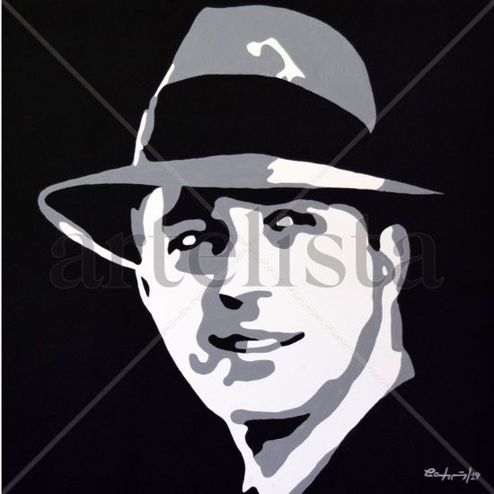 Gardel Acrylic Canvas Figure Painting