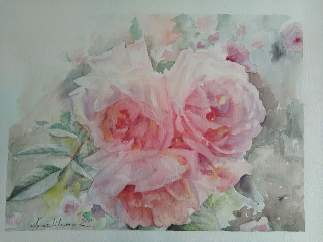 ROSAS Watercolour Paper Floral Painting