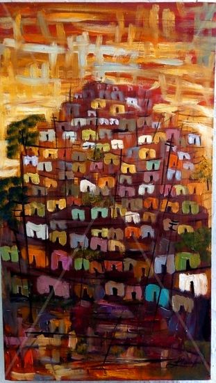 Barrio 2 Oil Canvas Landscaping