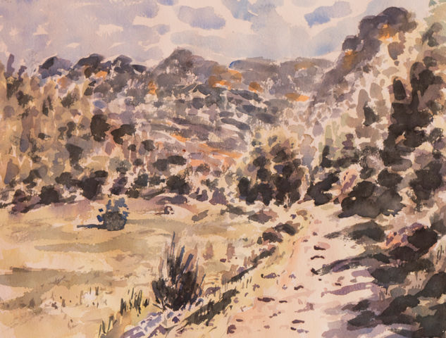 Hay camino Watercolour Paper Landscaping