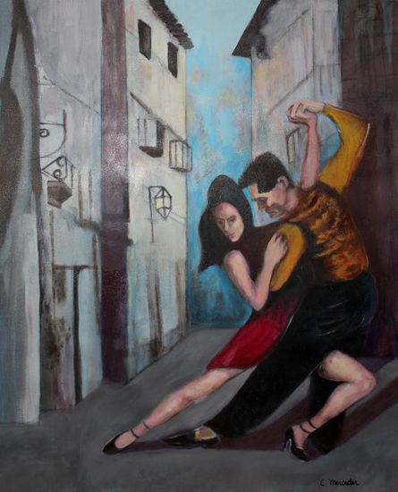 Tango Acrylic Canvas Figure Painting